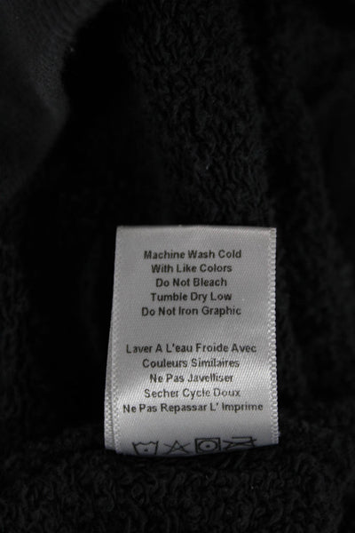 Spiritual Gangster Womens Pullover Sweatshirt Black Cotton Size XS