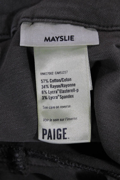 Paige Womens Petites Brown Ankle Cropped Jeans Size 23