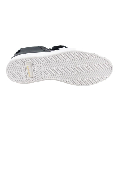 Adidas Womens Leather High Top Lace Up Sneakers Black Size 5.5