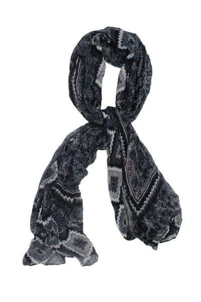 Theodora & Callum Womens Geometric Print Scarf Multi Colored
