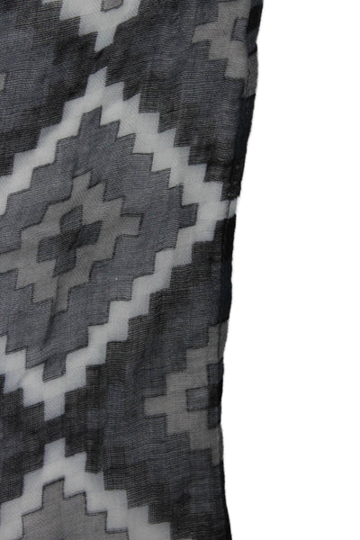 Theodora & Callum Womens Geometric Print Scarf Multi Colored