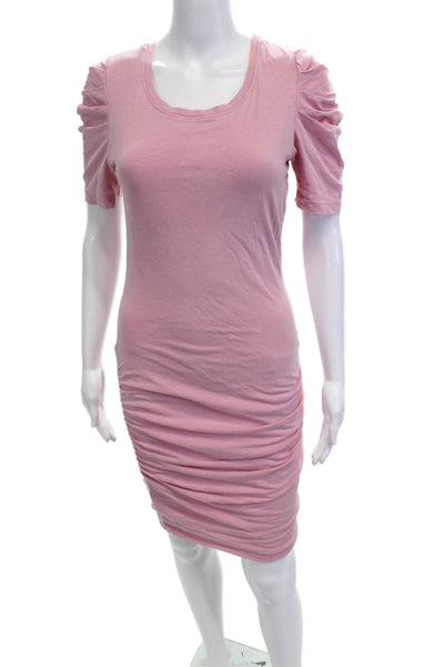 Sundry Women Bodycon T-Shirt Dress Pink Short Sleeve Size 1