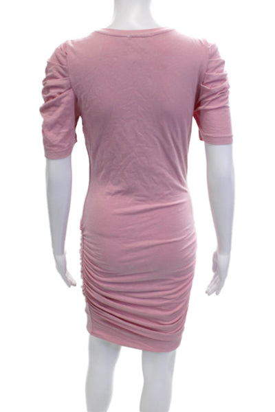 Sundry Women Bodycon T-Shirt Dress Pink Short Sleeve Size 1