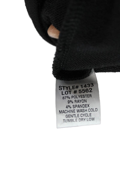 Terez Womens Jumpsuit Black Scoop Neck Sleeveless Size L