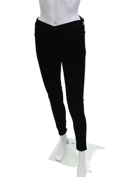 J Brand Womens Jegging Black Button Fly Stretch Cotton Modal Size 26