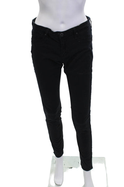 AG Adriano Goldschmied Womens Skinny Leg Black Jeans Size 27