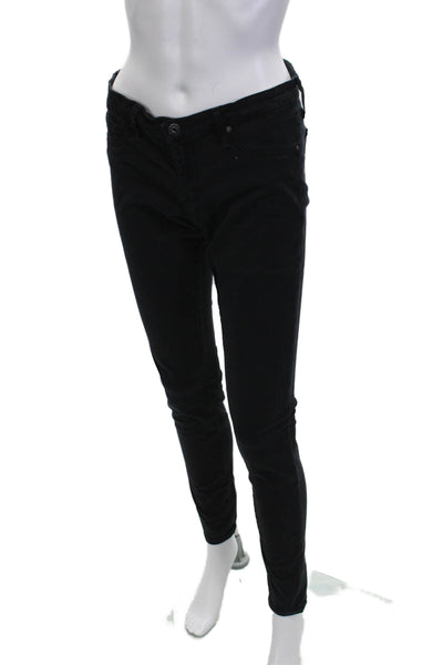 AG Adriano Goldschmied Womens Skinny Leg Black Jeans Size 27