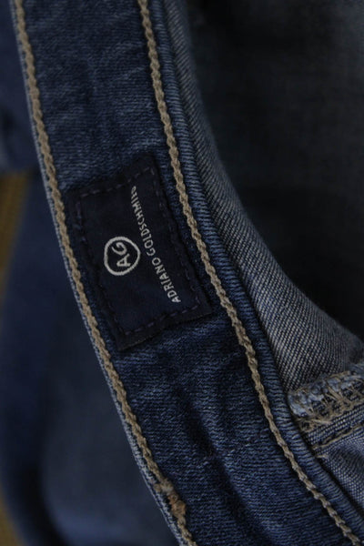 AG Adriano Goldschmied Womens Dark Blue High Rise Ankle Skinny Jeans Size 27