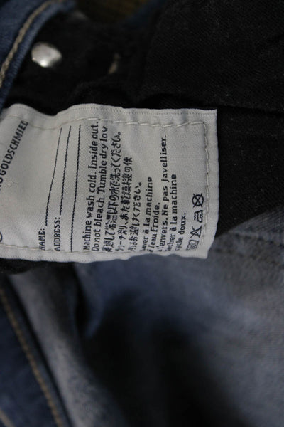 AG Adriano Goldschmied Womens Dark Blue High Rise Ankle Skinny Jeans Size 27