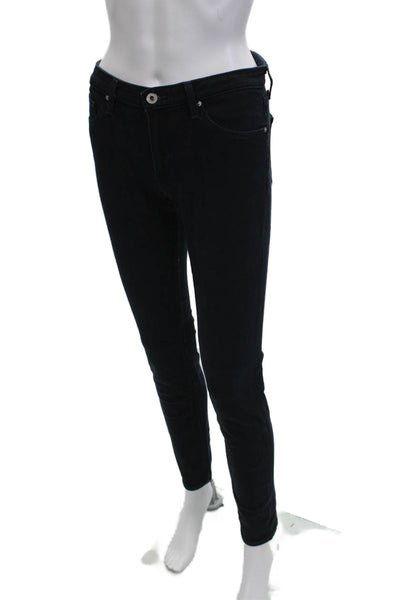 AG Adriano Goldschmied Women Skinny Black Jeans Size 27