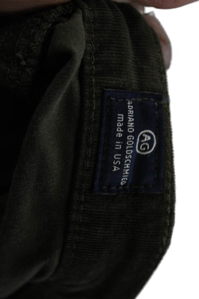 AG Adriano Goldschmied Womens Green Jegging Button Fly Size 27