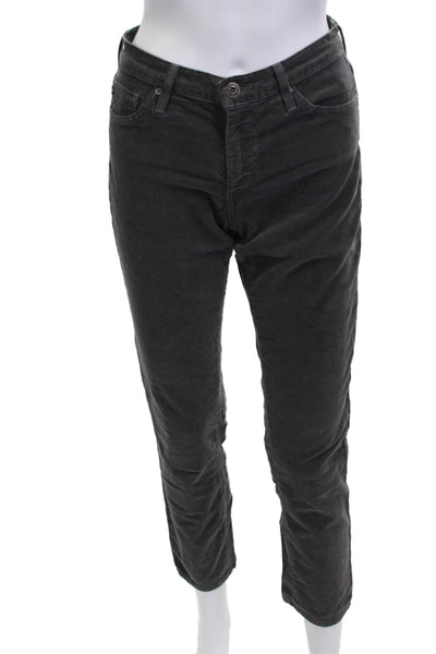 AG Adriano Goldschmied Women Dark Gray Ankle Cropped Pants Size 27
