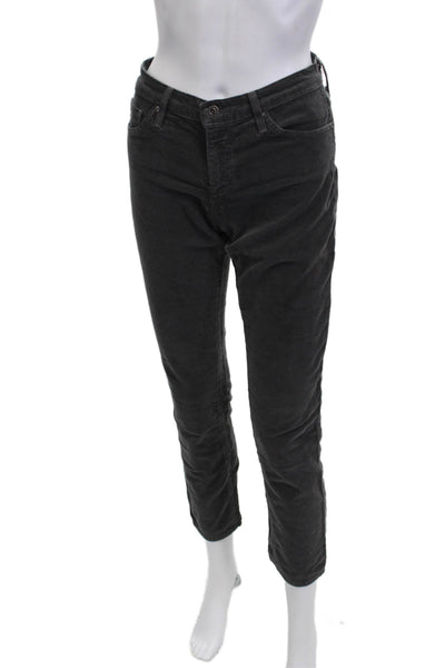 AG Adriano Goldschmied Women Dark Gray Ankle Cropped Pants Size 27