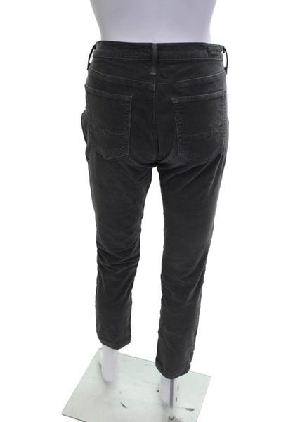 AG Adriano Goldschmied Women Dark Gray Ankle Cropped Pants Size 27