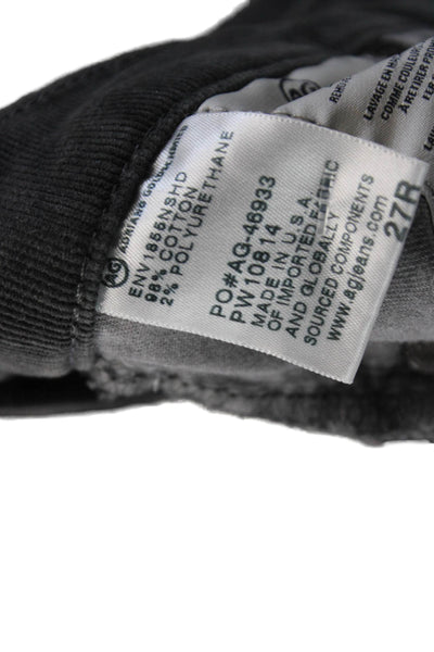 AG Adriano Goldschmied Women Dark Gray Ankle Cropped Pants Size 27