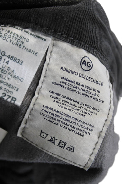 AG Adriano Goldschmied Women Dark Gray Ankle Cropped Pants Size 27