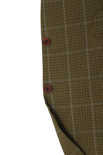 Rothmans Mens Plaid Brown Sport Coat Collared Button Long Sleeve Size 50