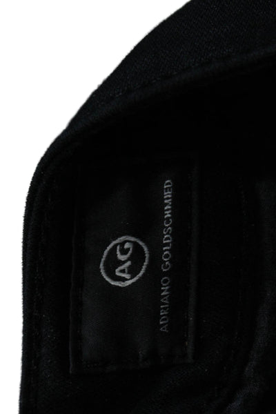 AG Adriano Goldschmied Womens Ankle Cropped Black Jeans Size 23