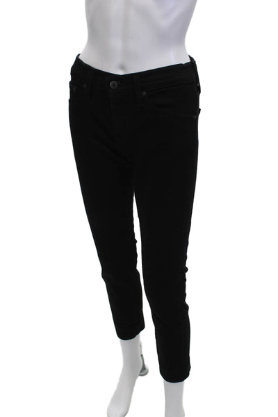 AG Adriano Goldschmied Women Ankle Skinny Jeans Black Size 23