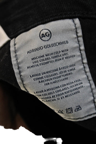 AG Adriano Goldschmied Women Ankle Skinny Jeans Black Size 23