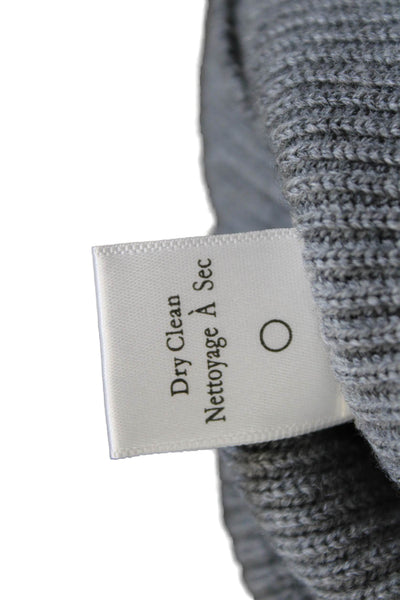 A.L.C. Women Pullover Merino Wool Crew Neck Gray Sweater Long Sleeve Size XS
