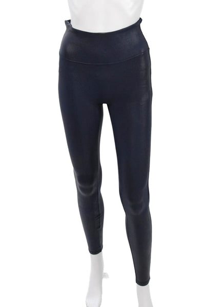 Spanx Women Ankle Jeggings Dark Blue Polyester Zip Solid Fall Size XS