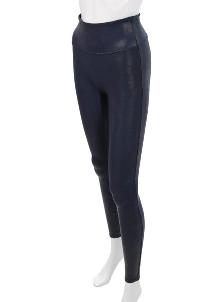 Spanx Women Ankle Jeggings Dark Blue Polyester Zip Solid Fall Size XS