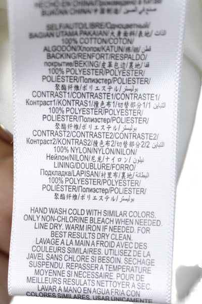 BCBGMAXAZRIA Womens A-Line Fit Flare Dress White Sleeveless Short Zip Size 2