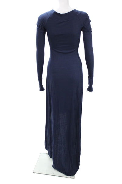 BCBGMAXAZRIA Womens Maxi Fit&Flare Floral Long Sleeve Dress Size S