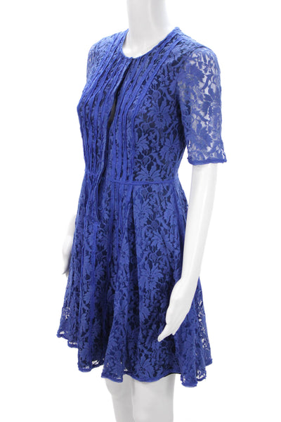 BCBGMAXAZRIA Womens Maxi Fit&Flare Floral Long Sleeve Dress Size S