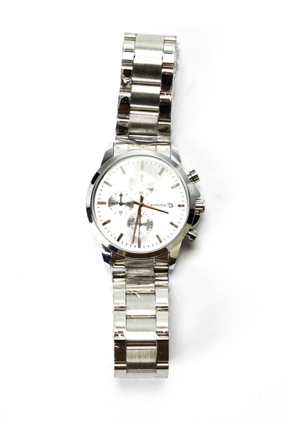 Casotime Mens Stainless Steel CT1002 Chronograph Quartz Watch 42mm