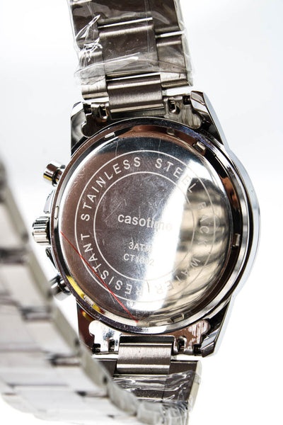 Casotime Mens Stainless Steel CT1002 Chronograph Quartz Watch 42mm