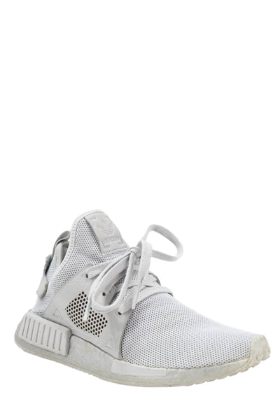 Adidas Womens NMD_XR1 Round Toe Lace-Up Running Sneakers Triple Grey Size 6.5
