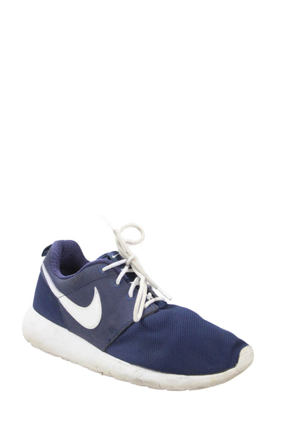 Nike Boys Roshe One Running Lace-Up Athletic Sneakers Blue Size 6.5