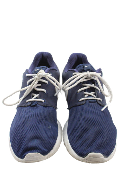 Nike Boys Roshe One Running Lace-Up Athletic Sneakers Blue Size 6.5