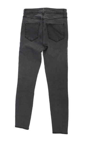 L'Agence Women Skinny Dark Gray High Rise Jeans Petite Size 23