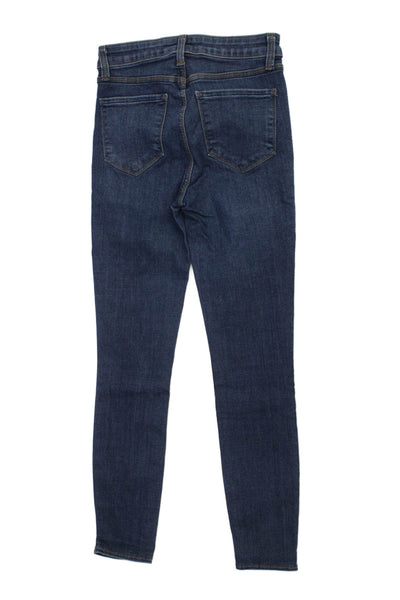 L'Agence Womens Skinny Dark Blue Jeans Size 23
