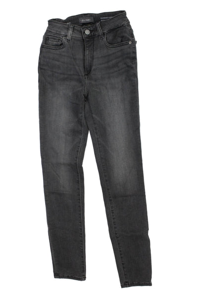 DL1961 Women Skinny Jeans Dark Gray High Rise Petites Inseam 27 Size 23