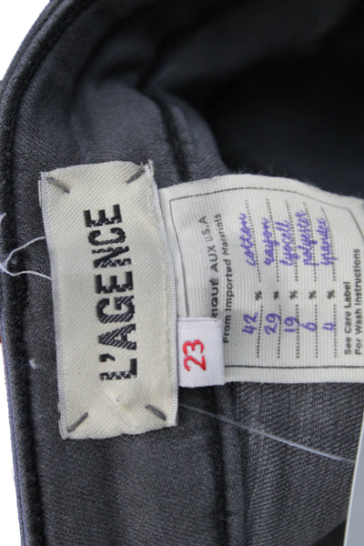 L'Agence Womens Skinny Jeans Dark Gray High Rise Inseam 26 Size 23