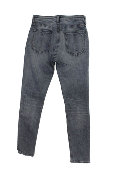 Rag & Bone Women Gray High Rise Skinny Jeans Petites Size 23