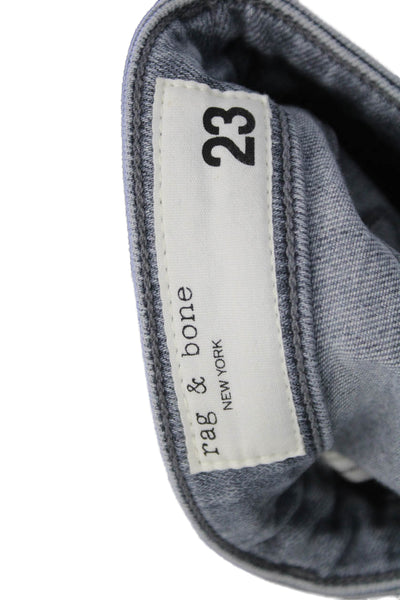 Rag & Bone Women Gray High Rise Skinny Jeans Petites Size 23