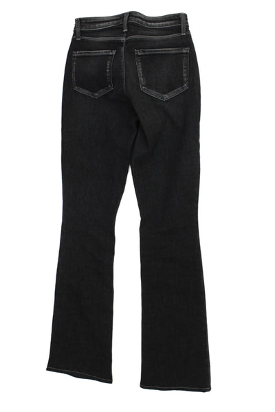 L'Agence Womens Straight Black High Rise Jeans Size 23
