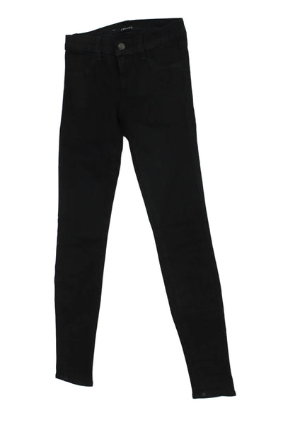 J Brand Womens Skinny Jeggings Black High Rise Size 24