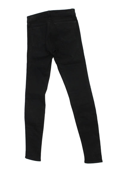 J Brand Womens Skinny Jeggings Black High Rise Size 24