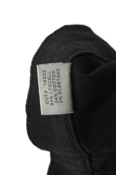 J Brand Womens High Rise Black Ankle Jeggings Size 24