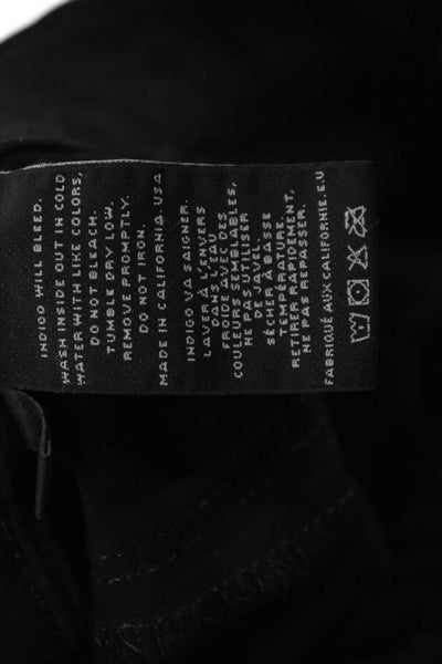 J Brand Womens High Rise Black Ankle Jeggings Size 24