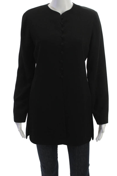 Badgley Mischka Women Blazer Black Polyester Size S