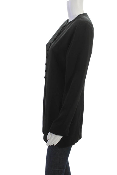 Badgley Mischka Women Blazer Black Polyester Size S