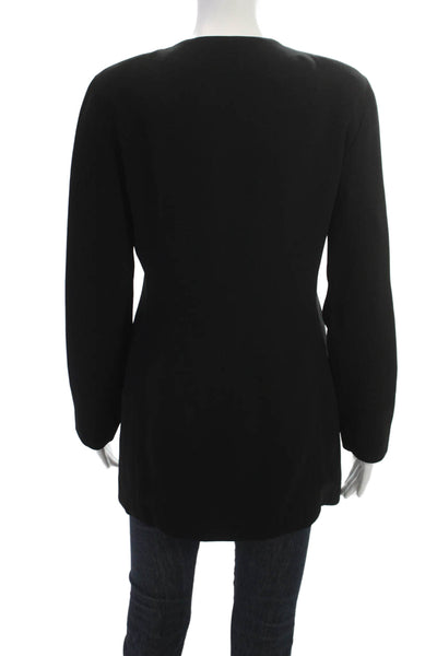 Badgley Mischka Women Blazer Black Polyester Size S