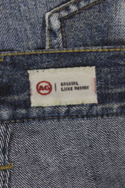 AG Adriano Goldschmied Womens Cropped Ankle High Rise Dark Blue Jeans Size 24